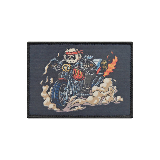 Custom Motorcycle Travel Bag Velcro Patch