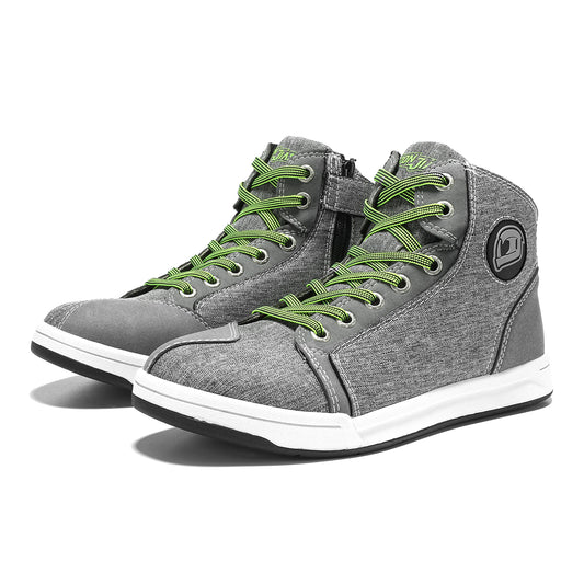 Grey Urban Anti-Slip Short Motorcycle Shoes